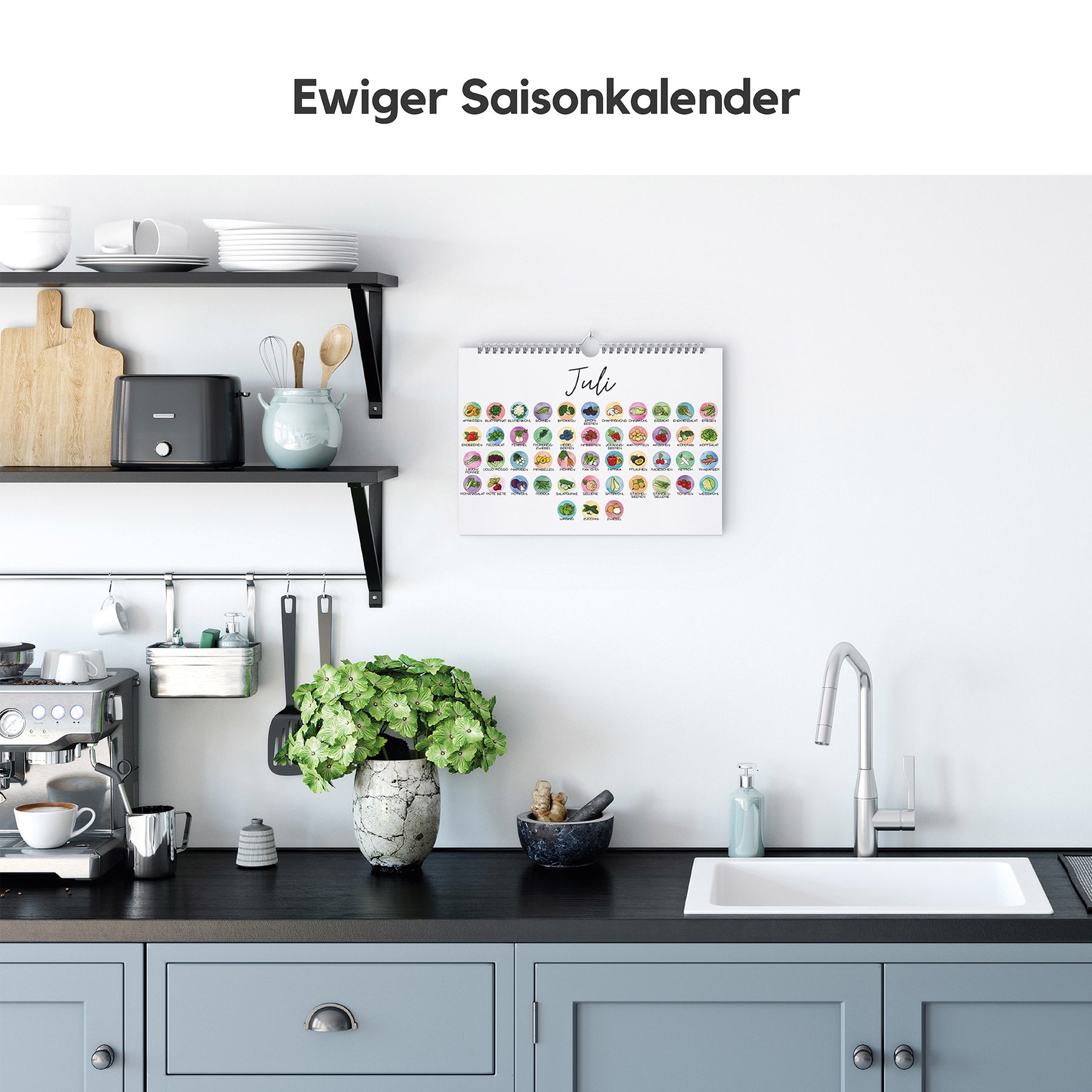 Saisonkalender für Obst und Gemüse A4 - EcoYou