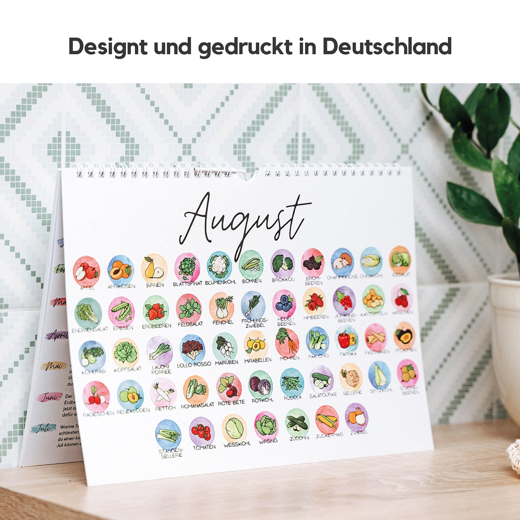 Saisonkalender für Obst und Gemüse A4 - EcoYou