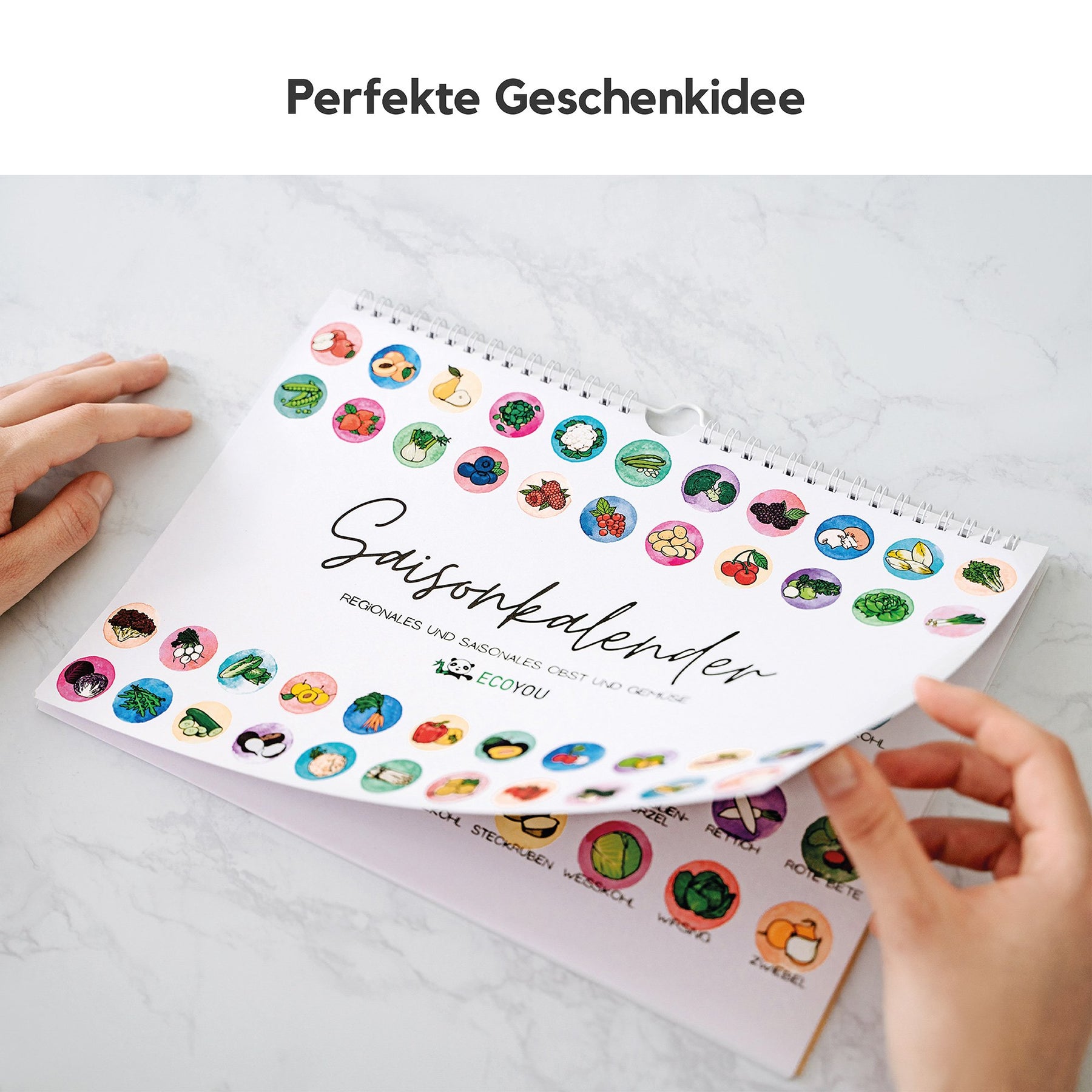 Saisonkalender für Obst und Gemüse A3 oder A4 - EcoYou