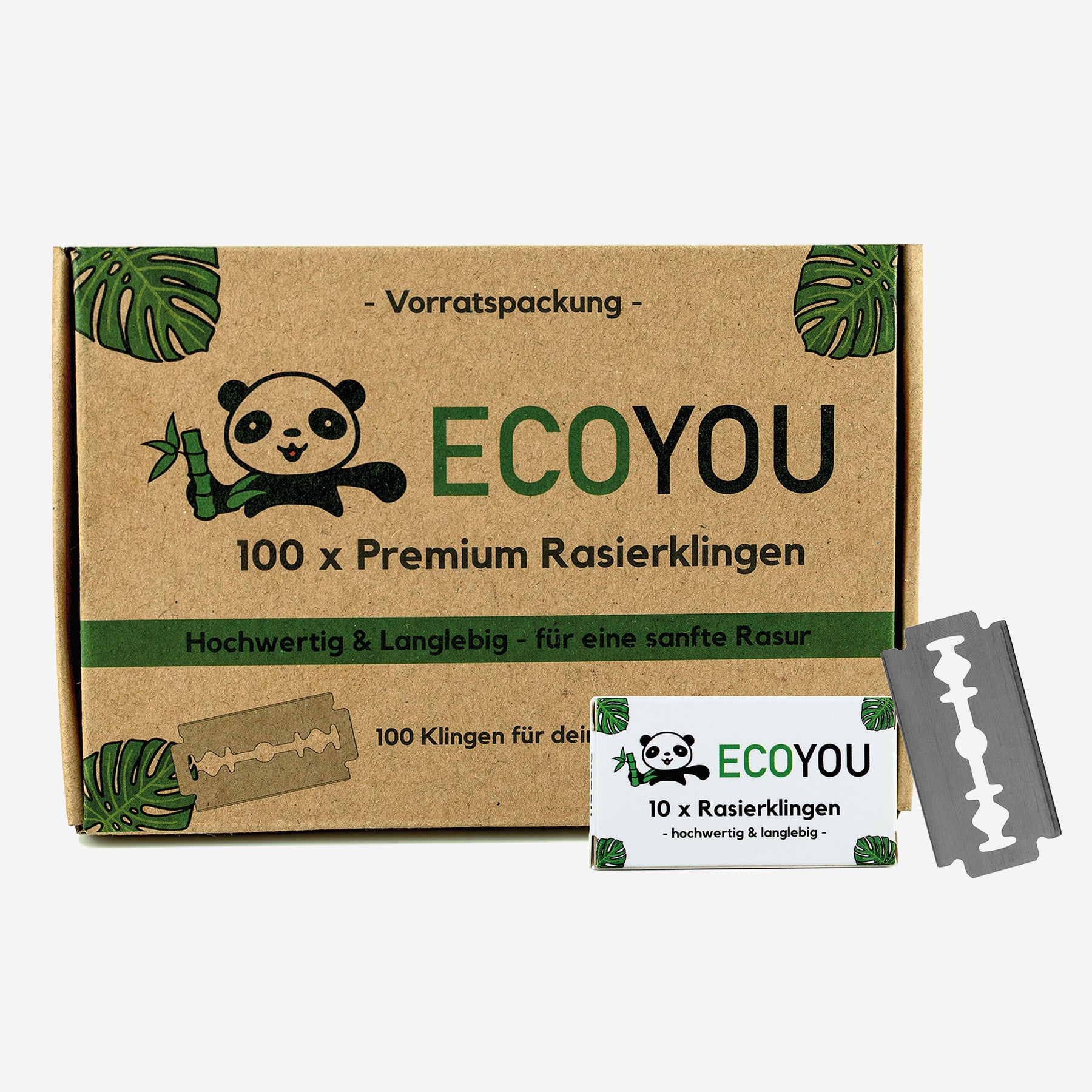 Rasierklingen für Rasierhobel - 100er Set - EcoYou