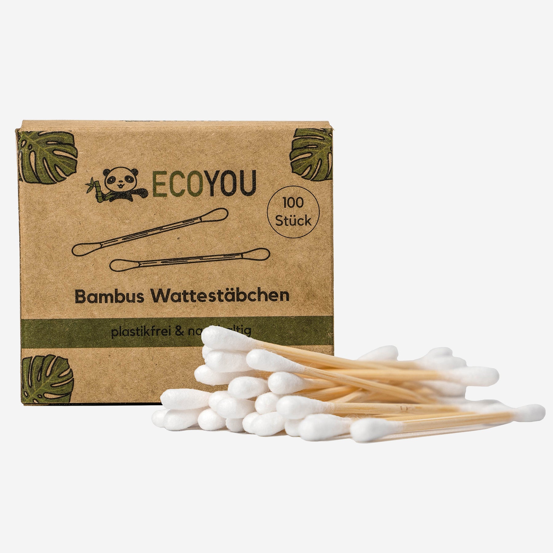 Bambus Wattestäbchen - 100 Stück - EcoYou