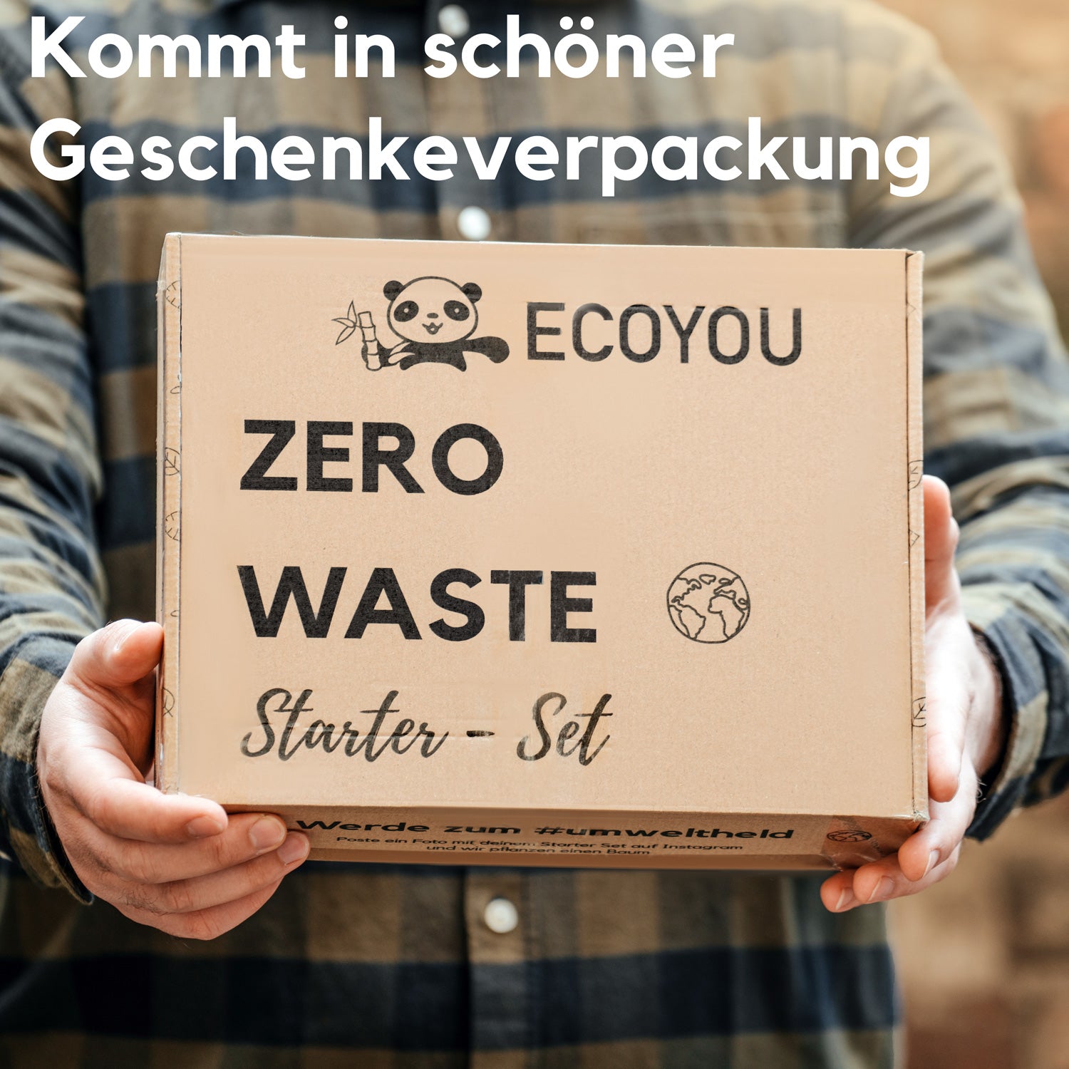 Zero Waste Rasierhobel Set inkl. Bambus Zahnbürsten in Geschenkbox - EcoYou