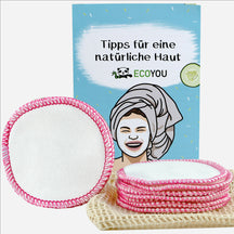 Waschbare Abschminkpads Bio Baumwolle 10 Pads - EcoYou